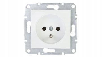 Розетка одинарная с заземлением ASFORA белая EPH2800721 ​​SCHNEIDER ELECTRIC