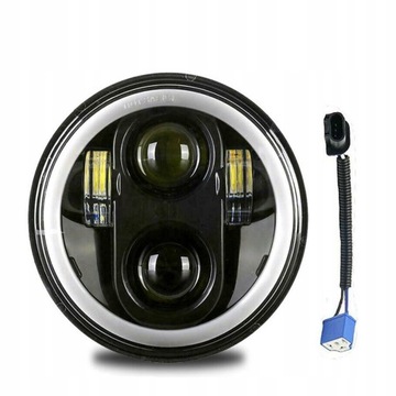 REFLEKTOR LAMPA PRZÓD MOTOCYKLOWA H4 LED 5.75in