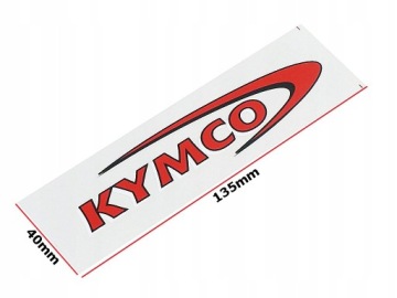 NAKLEJKA KYMCO CZERWONA 0974 X