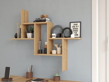 НАСТЕННЫЕ КНИЖНЫЕ ПОЛКИ FRIST, ДУБ ARTISAN