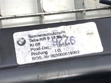 ROLETA KUFRU BMW F10 SEDAN/LIMUZYNA 09-16 9178931 KRYT