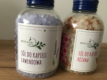 zestaw 2x sól BOTANIC FARM różana lawendowa