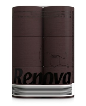 Brązowy Papier Toaletowy Renova 6 szt