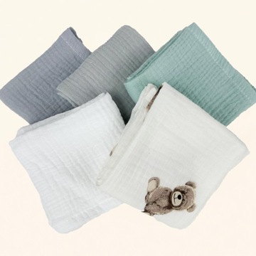 Подгузники Plumeri Muslin, набор из 10 цветов, 50х30 см.