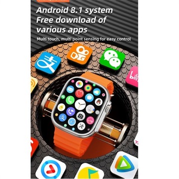 Умные часы CDS9 — SIM-карта Wi-Fi GPS LTE, резиновая, оранжевая и красная