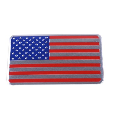 3D metalowa flaga USA emblemat naklejki