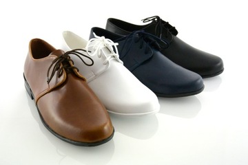 ЧЕРНЫЕ ПОЛЬСКИЕ ТОРЖЕСТВЕННЫЕ ТУФЛИ, ГЛАДКИЕ r38