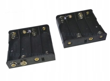 POJEMNIK KOSZYK NA BATERIE 4xAA 4x R6 AA ZŁĄCZE 9V