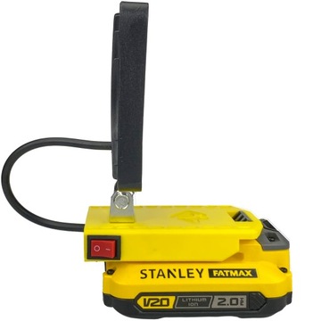 НАБОР РАБОЧИХ ЛАМП STANLEY FATMAX 20 В + НАБОР ПЕРЕХОДНИКОВ ДЛЯ РОЗЕТОК