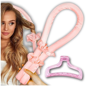 Wałek do kręcenia loków lokówka opaska PAPILOTY gumka klamra do włosów