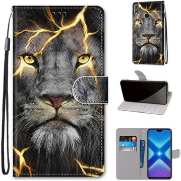 Magnet Leather Flip Cover Case for Huawei Hon
