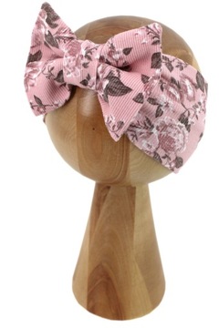 ДЕТСКАЯ ПОВЯЗКА С БАНТОМ ДЛЯ ДЕВОЧКИ, В ПОЛОСКУ, ВЕСНА/ОСЕНЬ