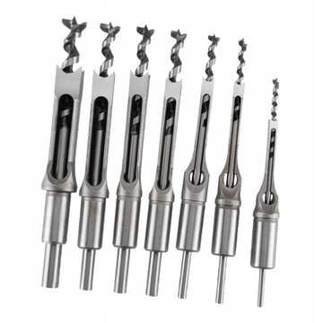 Квадратные насадки Стамески для долбления дерева 5 шт.