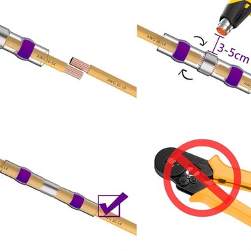 СОЕДИНИТЕЛИ ТЕРМОУСАДОЧНЫЕ С ОЛОВОЙ 50 ШТ.