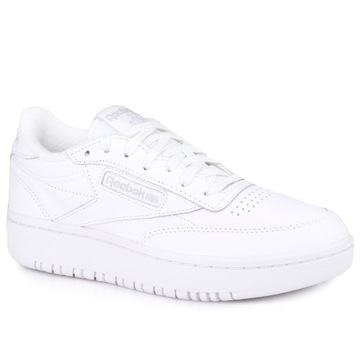 Buty sneakersy damskie Reebok CLUB C DOUBLE WHITE