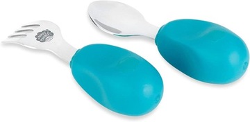 Столовые приборы SEA, этап 2, обучение вилке и ложке Манеры Наны СИНИЙ ЧИРНЫЙ