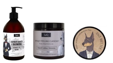 LAQ DOBERMAN ZESTAW 3cz ŻEL 500 + PEELING + MASŁO