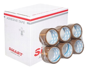 TAŚMA PAKOWA KLEJĄCA SMART 48/50 AKRYL BRĄZ 288SZT