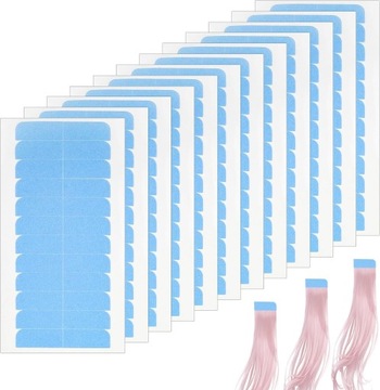 60 шт. лента для наращивания волос без остатка, двухсторонняя замена утка волос