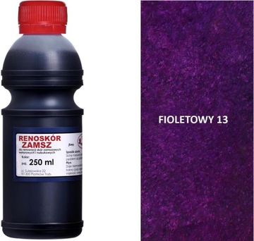 FIOLETOWA FARBA DO RENOWACJI SKÓR WELUROWYCH 250ml