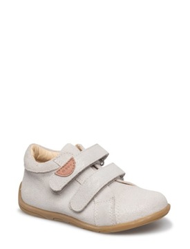 MELTON Shoes Размер 25 Серебристые кожаные туфли на липучке