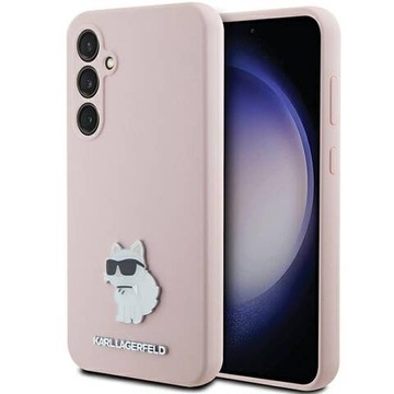 Etui Karl Lagerfeld Silicone Choupette Metal Pin do Galaxy S23 FE, obudowa