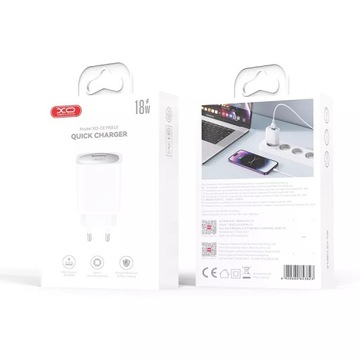 XO ŁADOWARKA SIECIOWA CE19 QC 18W 1X USB BIAŁA KOSTKA