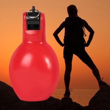 Легкий свисток рукопожатия, громкий звук уличного оборудования, спортивный красный цвет