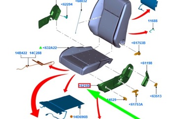 BMW X5 E53 51128268370 ZADNÍ NÁRAZNÍK PRAVÁ STRANA KRYT ČIDLA PARKOVAT