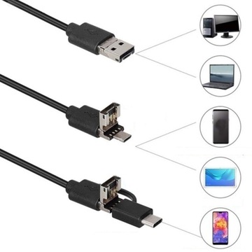 ЭНДОСКОП ДЛЯ ANDROID USB-C КАМЕРА ДЛЯ ПРОВЕРКИ СВЕТОДИОДНОЙ СВЕТОДИОДНОЙ КАМЕРОЙ