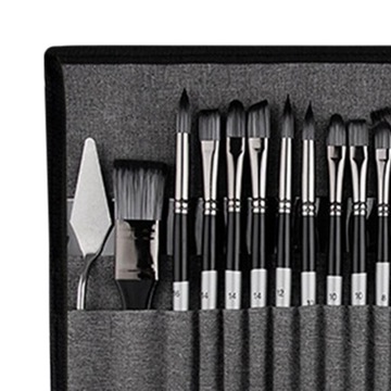 Набор кистей для рисования Professional Easy, 25 предметов серебристо-серого цвета