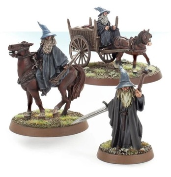 LOTR Gandalf the Grey Foot, Mounted and on Cart / Games Workshop