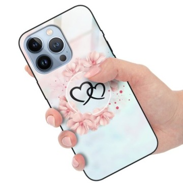 ETUI GLASS do IPHONE 13 PRO Love Walentynki Wzory