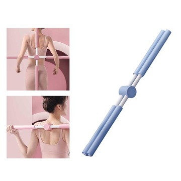 Палка для йоги с открытой рукой, пранаяма, палка для растяжки, гибкость, синяя