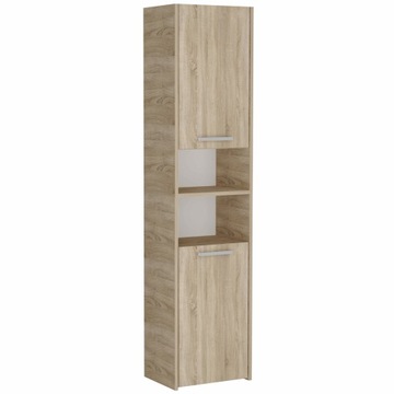 SZAFKA ŁAZIENKOWA 40CM SŁUPEK SONOMA 6 PÓŁEK