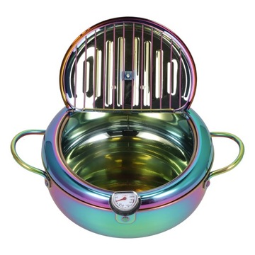 Фритюрница из нержавеющей стали с термометром