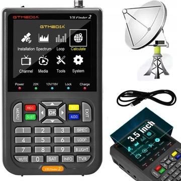 WYSZUKIWARKA SATELITARNA V8 FINDER 2 DVB-S2X 3,5''