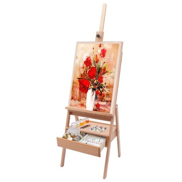 Sztaluga drewniana stojąca 45x45x (154-198) CM