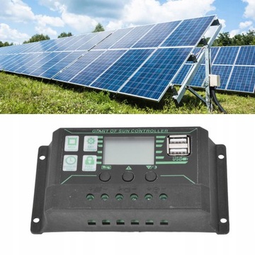 КОНТРОЛЛЕР СОЛНЕЧНОЙ ЗАРЯДКИ 30A MPPT PWM LCD
