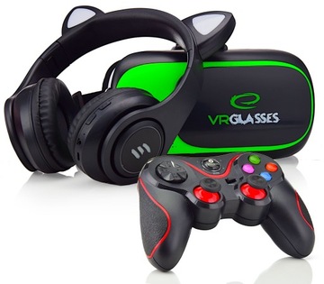 PREZENT NA GWIAZDKĘ DLA DZIECKA GOGLE VR 360 3D ZESTAW WIRTUAL BOX VR