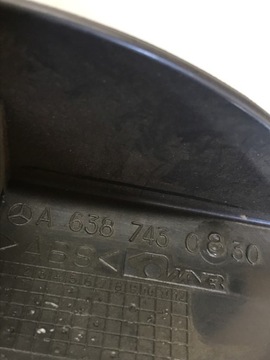 LIŠTA KRYT ZADNÍ CLONA (KRYT) VITO W638 A6387430830