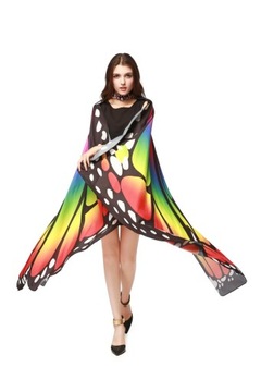 Женская накидка с крыльями бабочки, костюм для косплея, накидка из нержавеющей стали