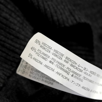 ZARA _ ORYGINALNY CIEPŁY SWETER Z LOGO _ S/M