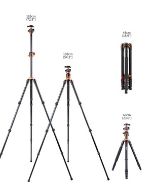 ШТАТИВ K&F SA254T2 ALU/MAG 185CM T254A4 НОВЫЙ KF09.090