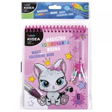 MAGICZNA WIELORAZOWA KOLOROWANKA WODNA KIDEA DLA DZIECKA