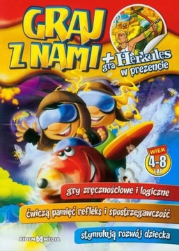 Graj z nami+Herkules Gry Puzzle Zabawki Gry 4-8 L