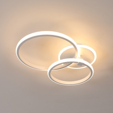 LAMPA SUFITOWA LED PLAFON ŻYRANDOL OKRĄGŁY 3000K 40W DO KUCHNI SYPIALNI