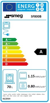 Smeg SF800B встраиваемая духовка РОЗЕТКА!