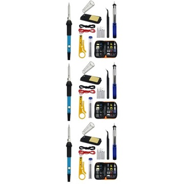 3 sets of 15 in 1 electric soldering iron set