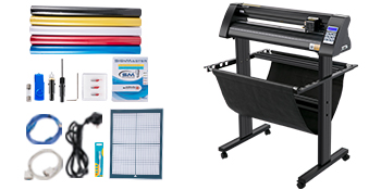 Полуавтоматический режущий плоттер для винила 870 мм.